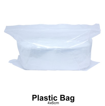 450 4"x6" Small Plastic Ziplock Bags (Per Pack)